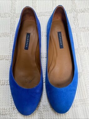 Margaux royal blue suede ballet flats size 39